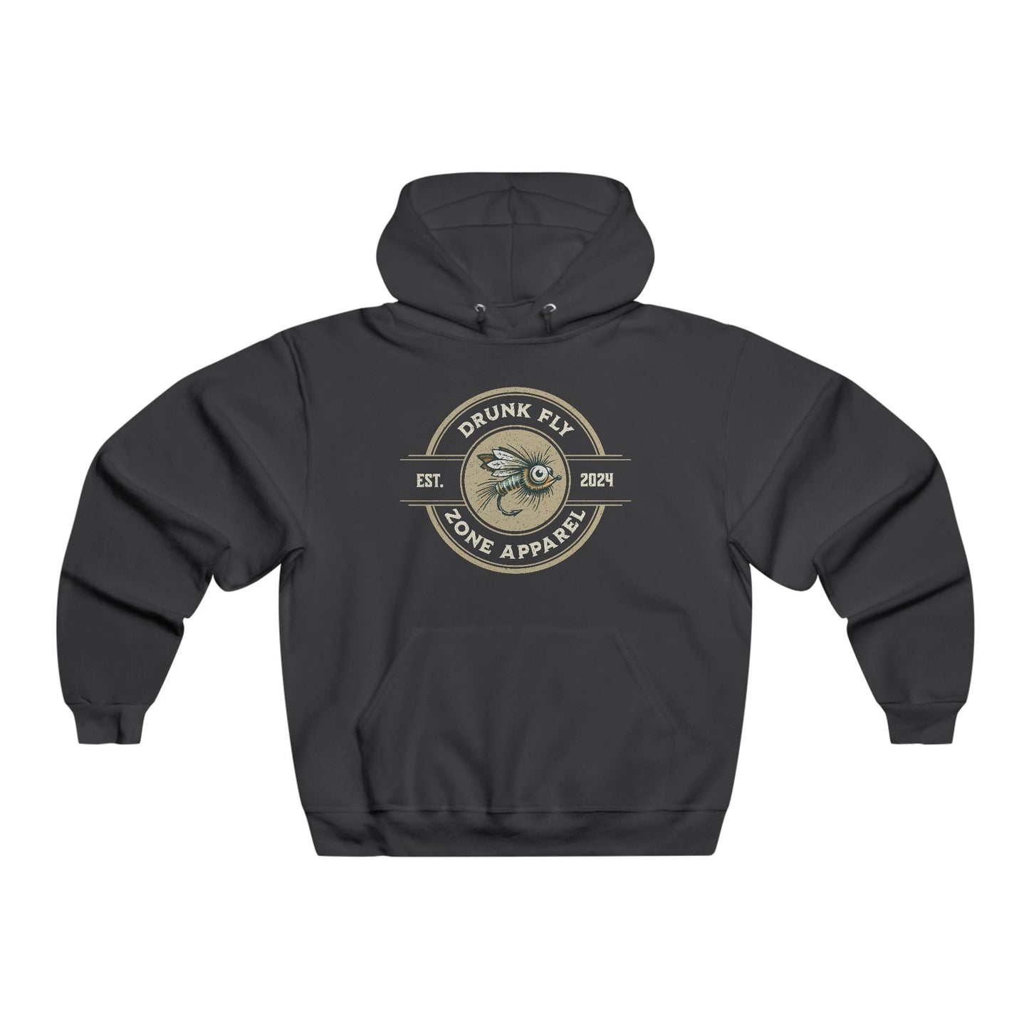 Jerzees Hoodie – Retro Fly Fishing Logo