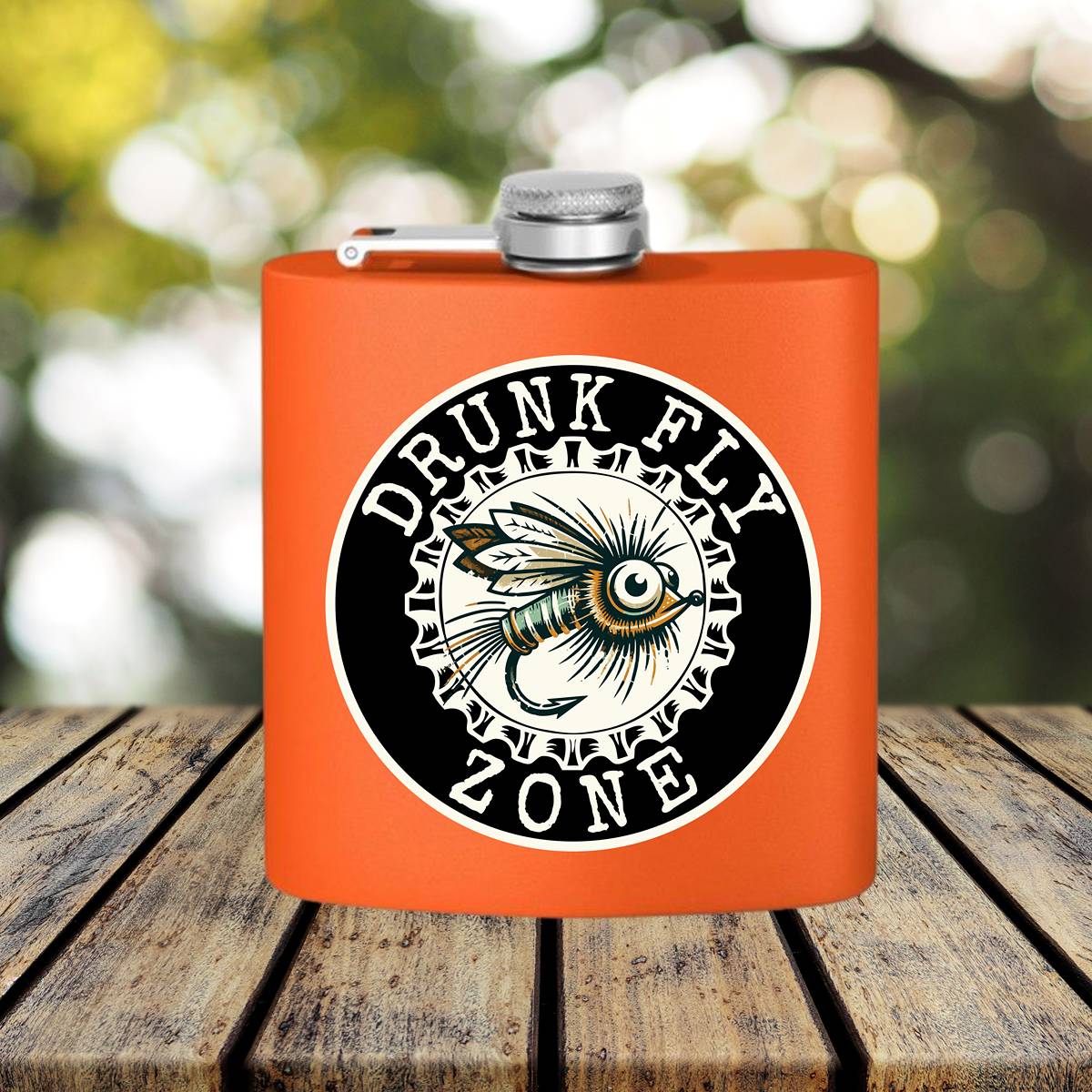 DFZ STAINLESS STEEL FLASK, 6oz