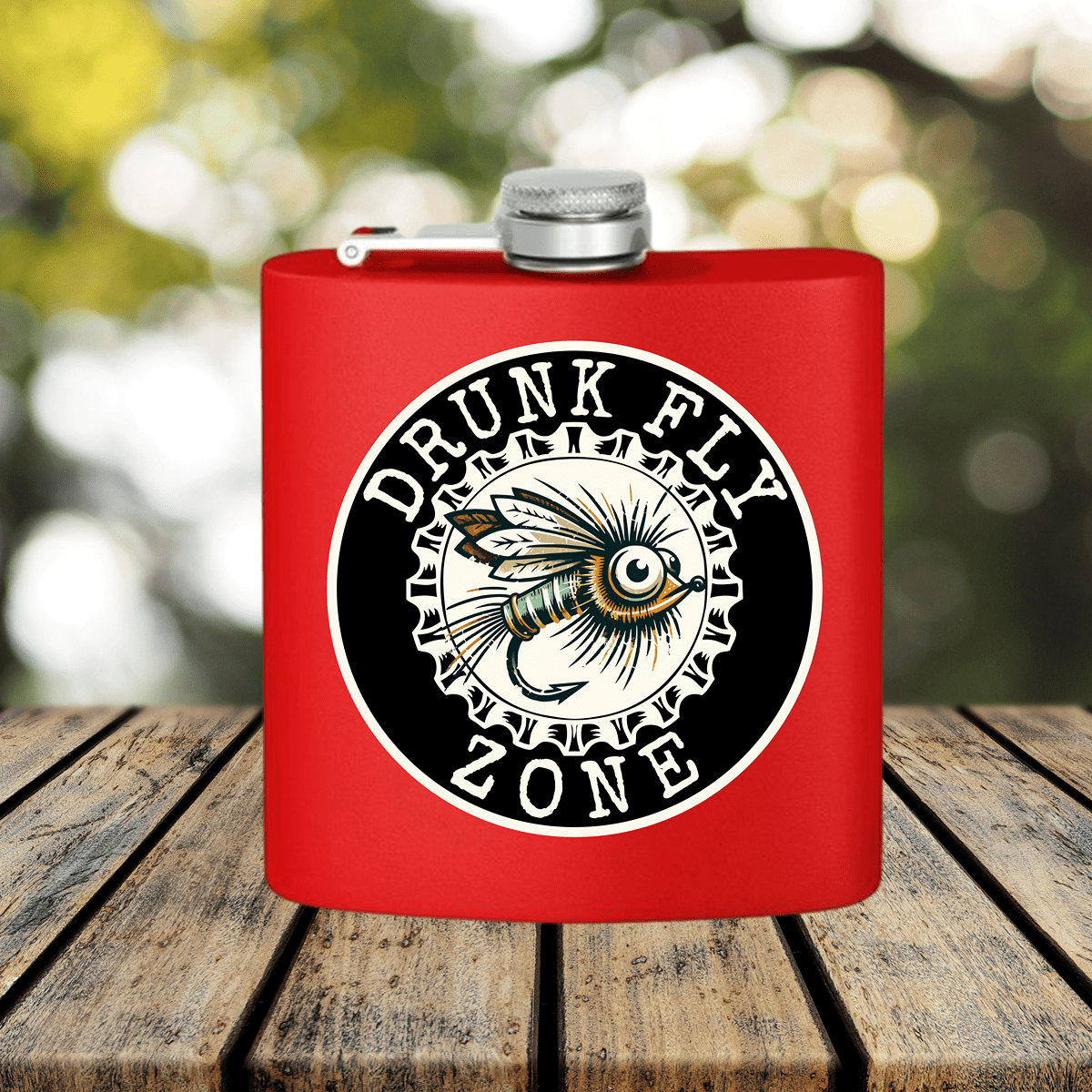 DFZ STAINLESS STEEL FLASK, 6oz